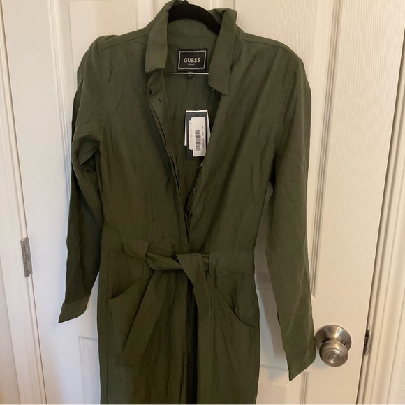 Guess TIE-BELT JUMPSUIT size X-small - Picture 4 of 13